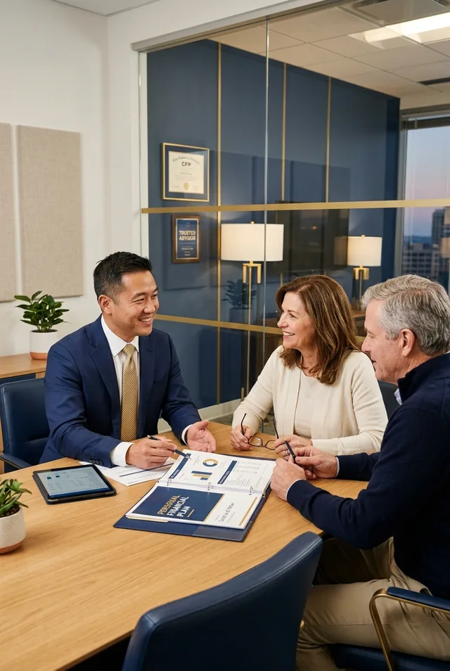 Financial planning consultation with CFP advisor